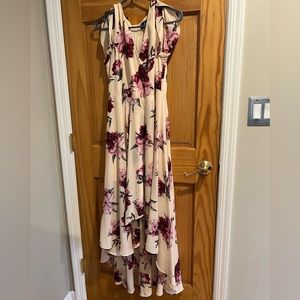 Floral hi low dress